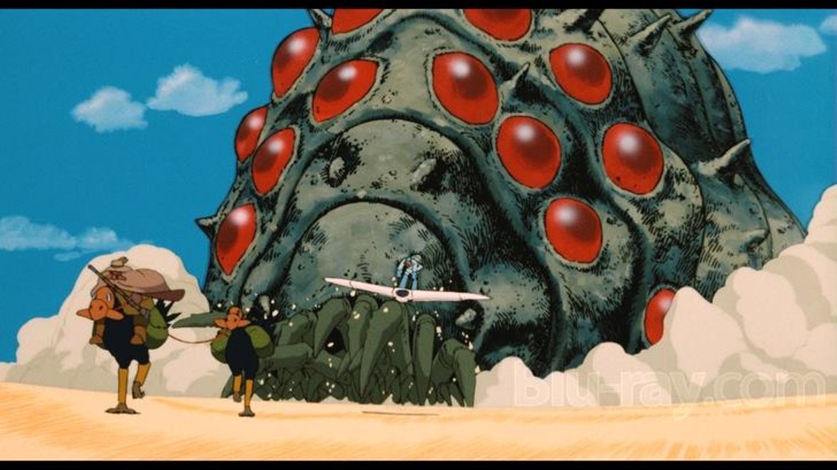 A still from the film "Nausicca&auml; of the Valley of the Wind."