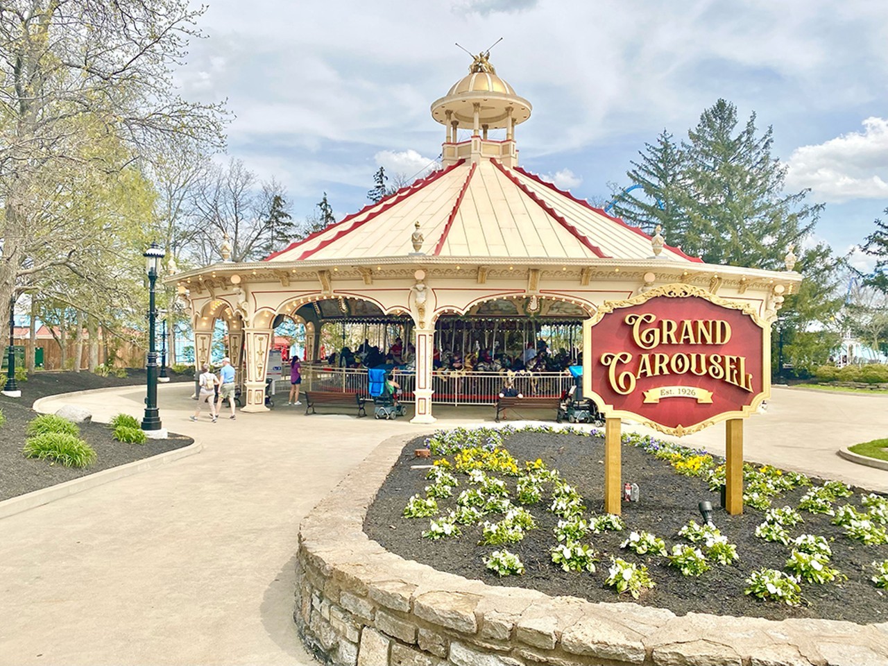 Grand Carousel
Built in 1926 and originally housed at Coney Island, this whimsical ride comes complete with a Wurlitzer Band Organ, which was refurbished for the anniversary and is once again operational.
Photo: Hailey Bollinger