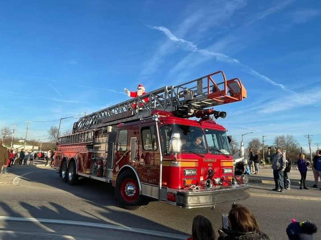  Light Up Fairdale Festival & Parade 2022
10714 W. Manslick Rd.  
Saturday, Dec. 3, 9 a.m. - 7 p.m. (approx.), parade lineup ends at 3:15 p.m., parade starts at 4 p.m., tree lighting countdown at 5:45 
Watch (or take part in) the parade, meet Santa, ride a kid-sized train, eat cookies, sing carols, and learn about the original Christmas story.
Photo via facebook.com/Christmasinfairdale
