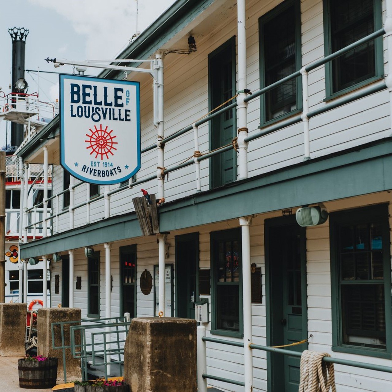 The Belle of Louisville 
402 W. River Rd. 
A ghost was once seen in the boiler room of the Belle of Louisville, believed to be a former captain, Ben Winters, after he died on board. Photo via  Belle of Louisville Riverboats/Facebook 