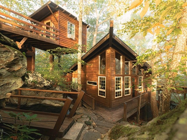 Seclusion Cabin - Tower, Treehouse, Koi Pond
     Stanton, Kentucky | Entire Cabin | Starting at $259/night | Hosts 4 Guests 
    &#147;Seclusion is a completely custom, hand-crafted cabin complete with a treehouse room, koi pond, rocky landscape, observatory tower and more in an unbeatable location. This cabin is located just a mile or two off the Slade, KY exit on top of a ridge top in Red River Gorge. Built by Paul Rhodes in spare time, this passion project took over six years to complete and boasts a uniqueness unrivaled by other accommodations.&#148;