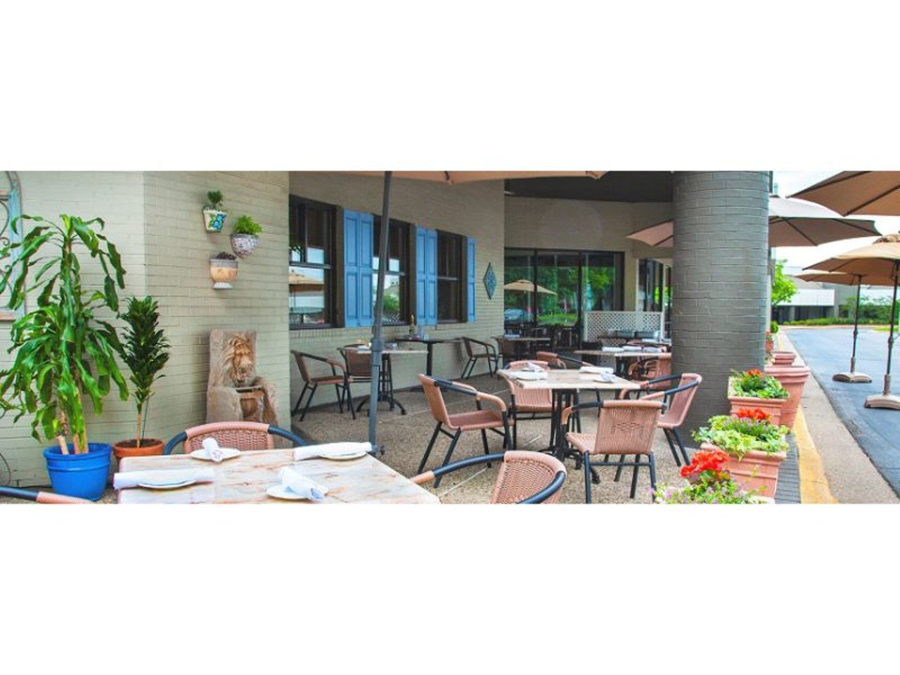 Brasserie Provence
150 N. Hurstbourne Pkwy. 
A lovely east-end patio that&#146;s dog-friendly. Photo via  Brasserie Provence