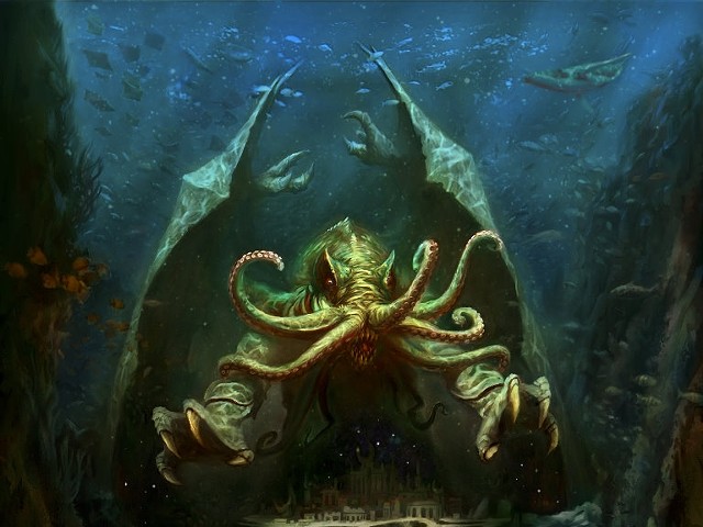 Art from the board game "Call of Cthulu."