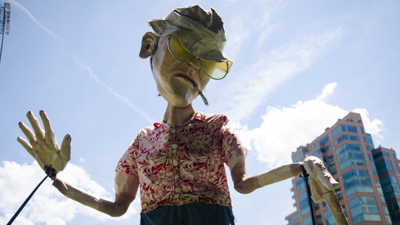 Squallis Puppeteers' Hunter S. Thompson at Forecastle 2016. (Photo by Nik Vechery)