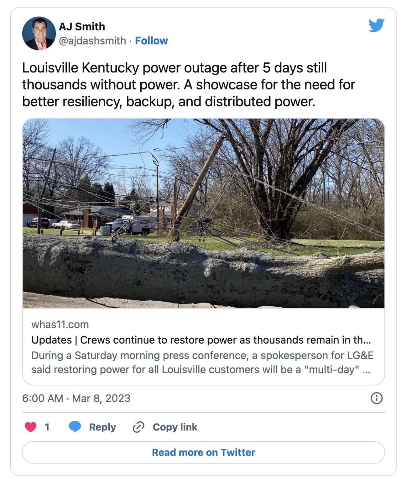 After A Major Storm, Louisville Takes To Twitter To Make Sense Of Its Recovery