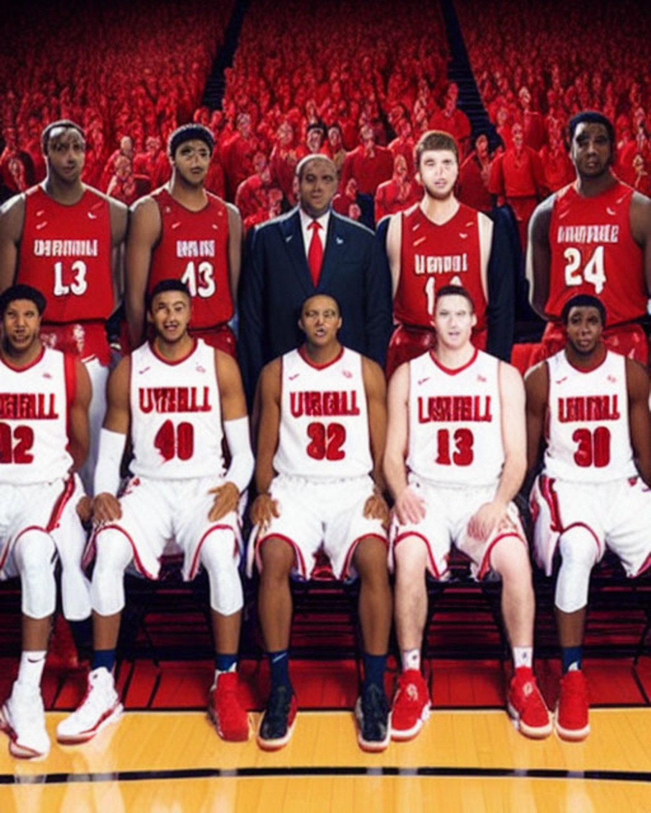 Prompt: "The 2013 UofL basketball team"