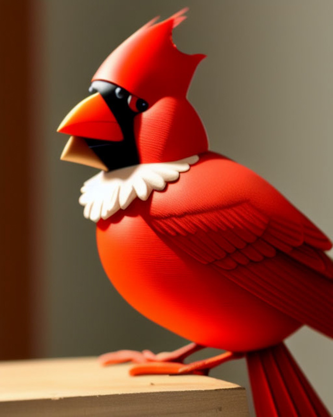 Prompt: "The mascot Louie the Cardinal"