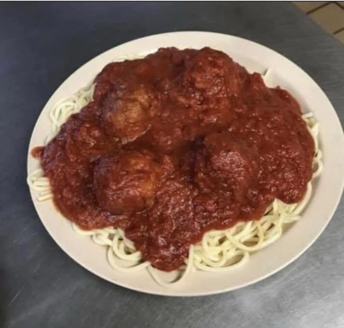 Spaghetti and meatballs, provided by Angilo's pizza Facebook page.