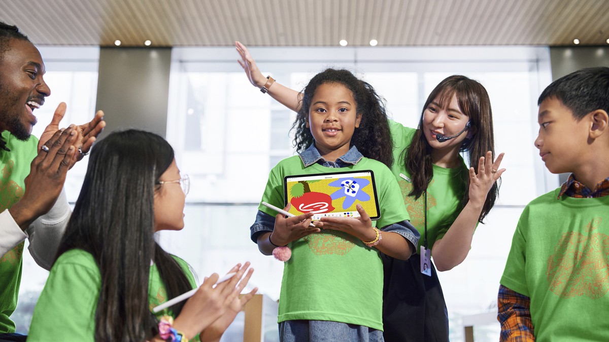 Each child will make their own storybook at the Apple Camp.