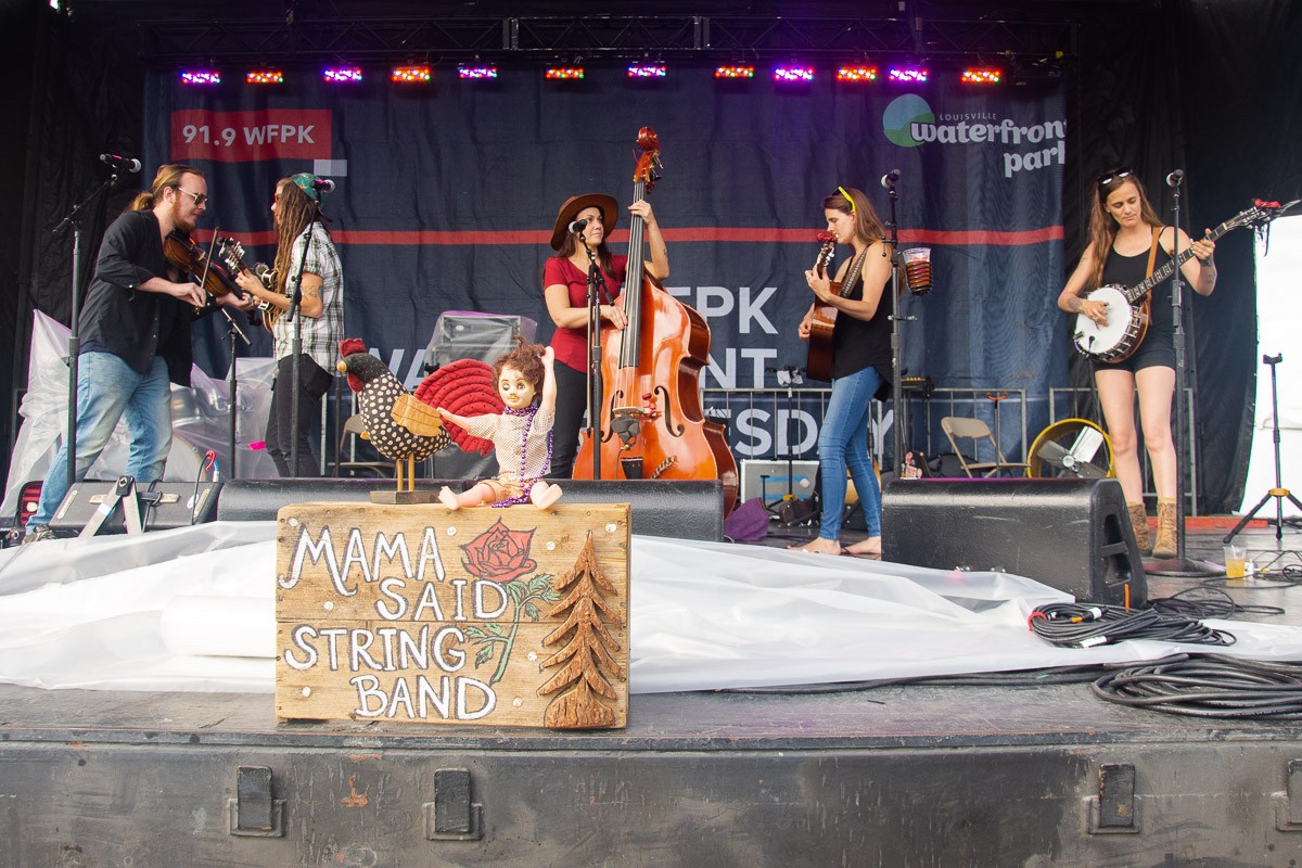 Mama Said String Band performing at Waterfront Wednesday.  |  Photo by Nik Vechery.