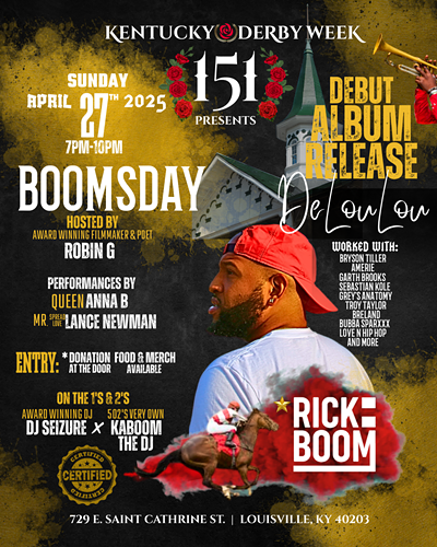 This Derby Week, witness history as Rick Boom premieres DeLouLou at BOOMSDAY&mdash;Louisville&rsquo;s defining music moment.