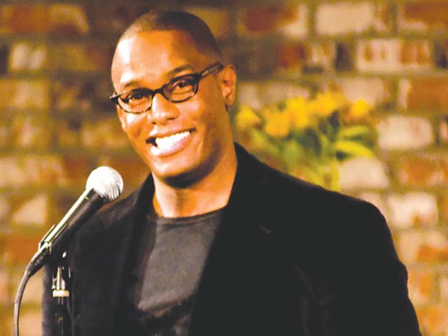 COMEDY: Vince Morris sees as much ?as he can