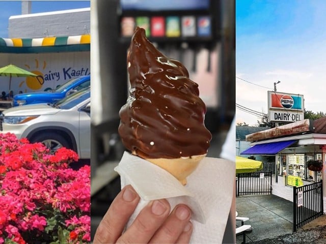With warm weather on the way, cool off with some chocolate dipped soft-serve.