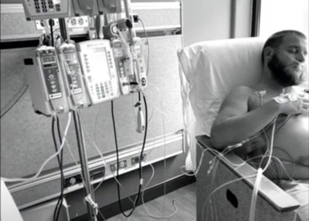 Ethan Koeler, hospitalized with COVID-19.  |  Photo via Ethan Koeler/Foundation for a Healthy Kentucky