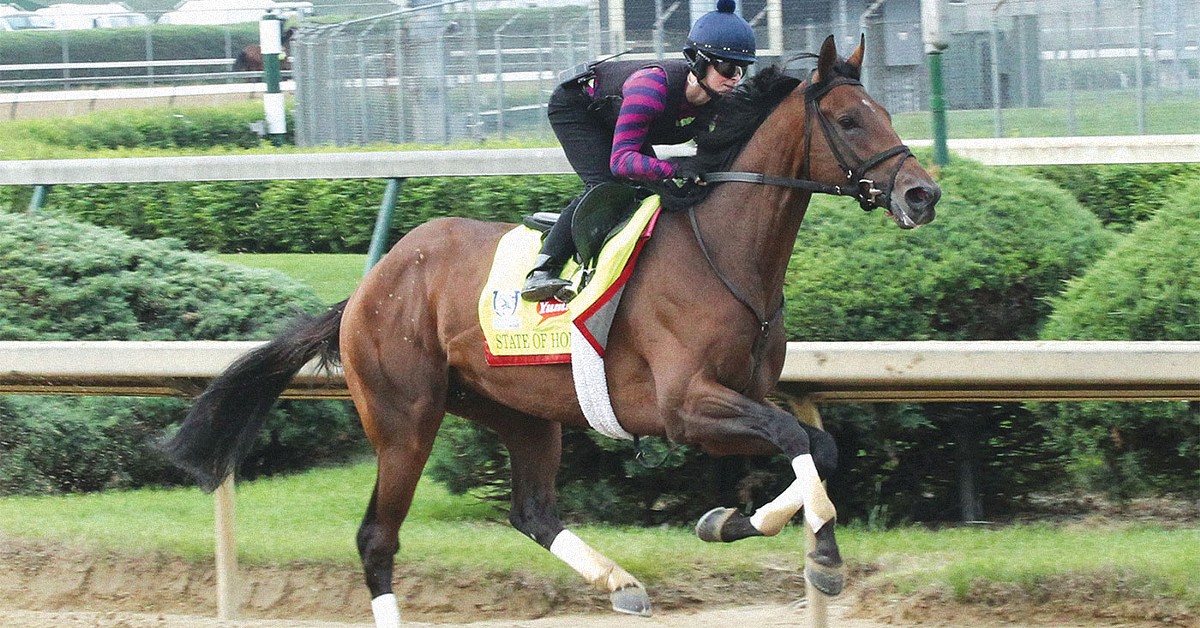 State of Honor working out at Churchill Downs on April 28