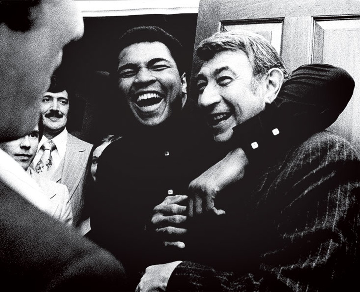 &#145;Muhammad Ali and Howard Cosell&#146; by Bill Luster.  |  kcaah.org  |  Two friends, laughing, who just happen to be sport icons.