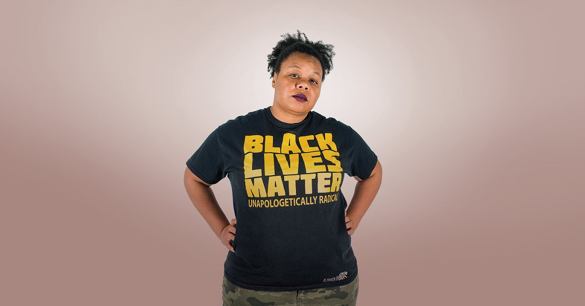 Chanelle Helm, cofounder and core organizer of Black Lives Matter Louisville.  |  Photo by Zed Saeed.