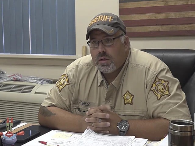 Former Letcher County Sheriff Shawn M. Stines speaks during an interview