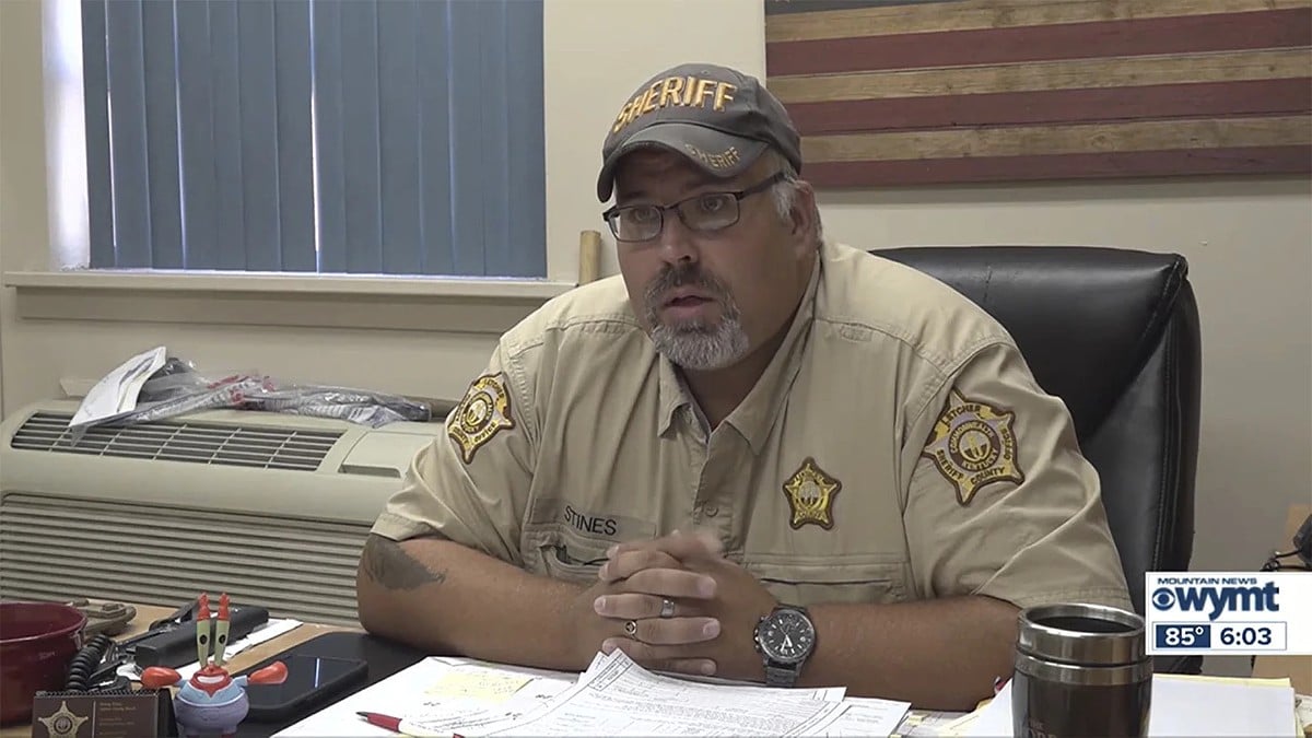 Former Letcher County Sheriff Shawn M. Stines speaks during an interview