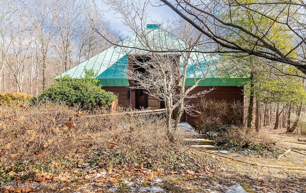 Look Inside This Unique Cabin With An Aged Copper Roof Tucked Away In New Albany