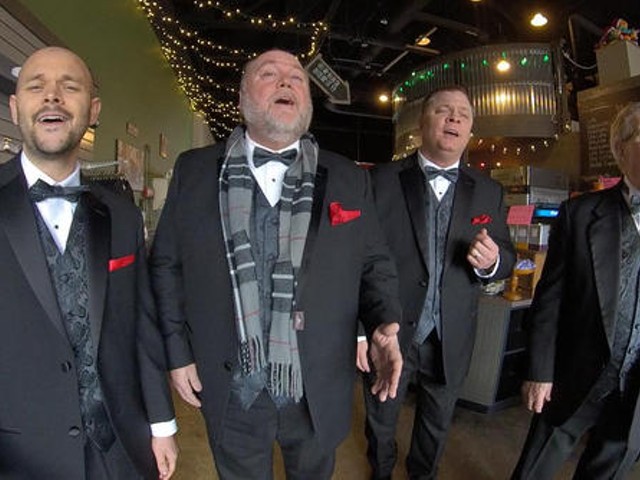 This quartet dresses to the nines when they sing for your Valentine.