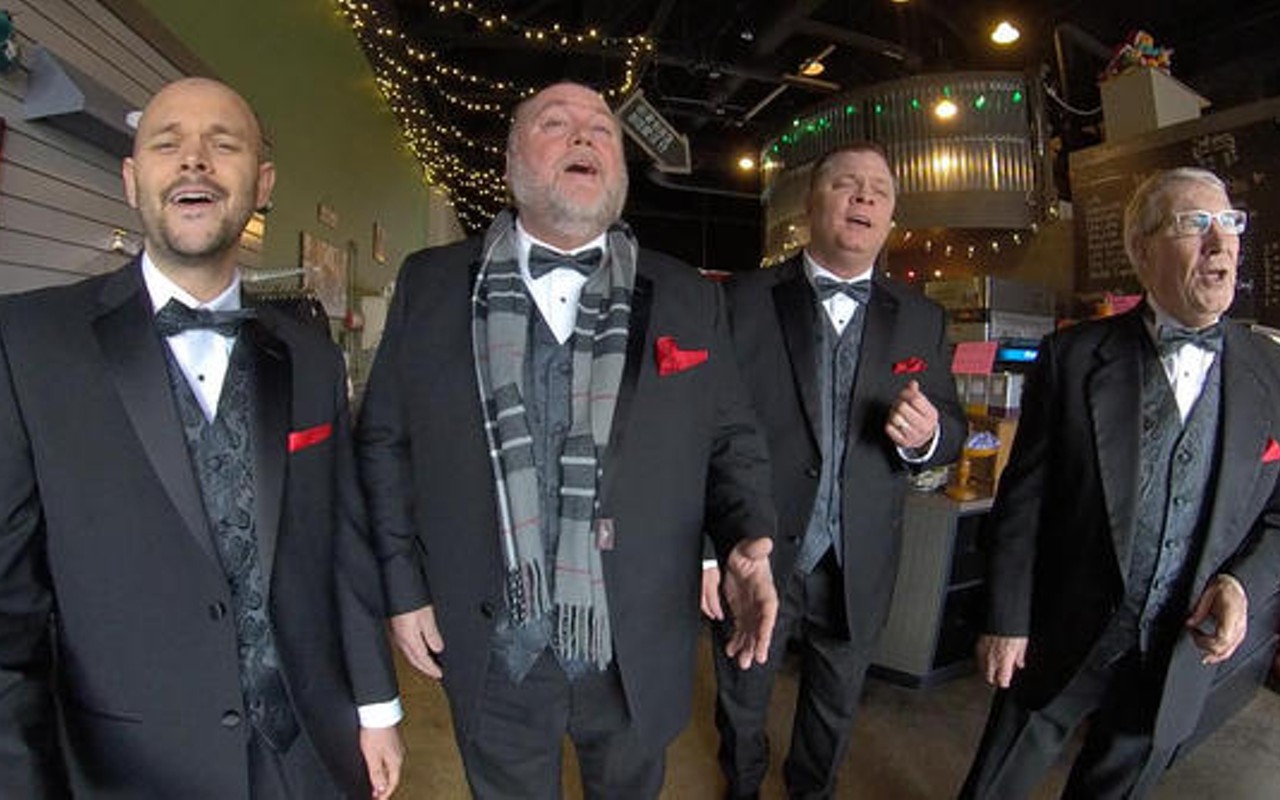 This quartet dresses to the nines when they sing for your Valentine.