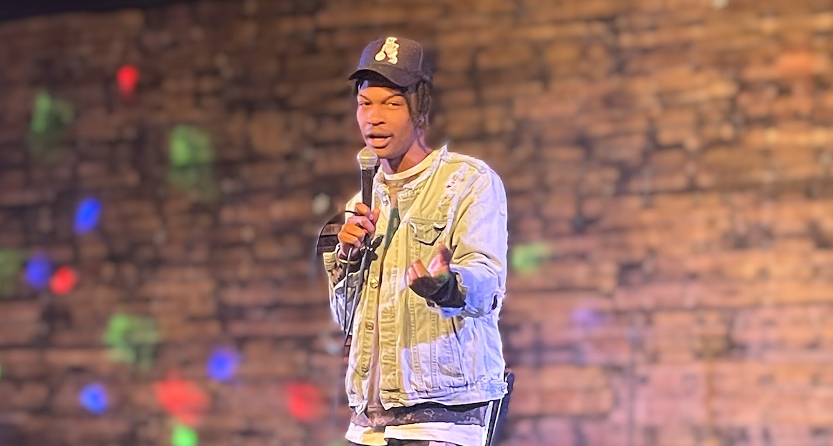 Geron Hurst weaved history through his jokes with masterful dexterity at the MLK Weekend Comedy Show at 21st in Germantown.
