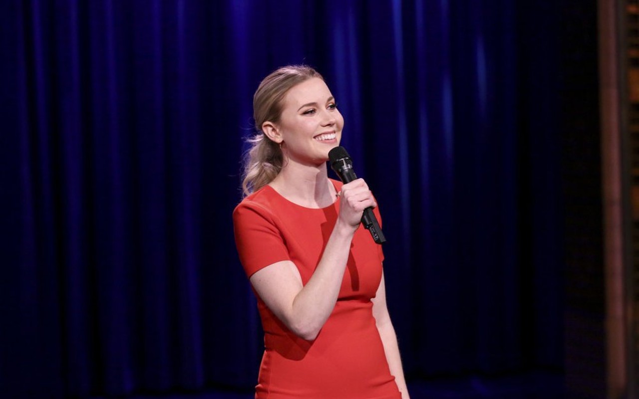 Comedian Kelsey Cook performs on "The Tonight Show Starring Jimmy Fallon" on March 8, 2018.