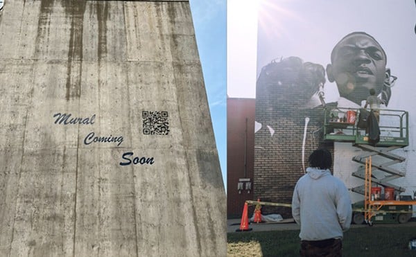 The latest flood wall project will bring people of all types to bring their own art.