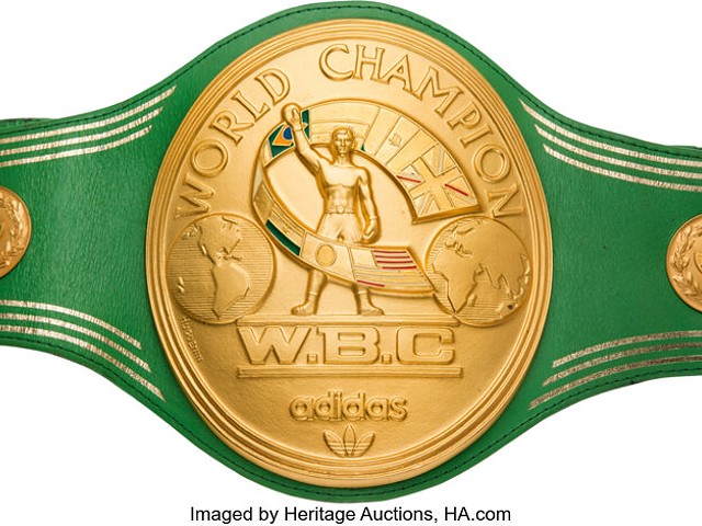 Muhammad Ali&#146;s W.B.C Championship belt