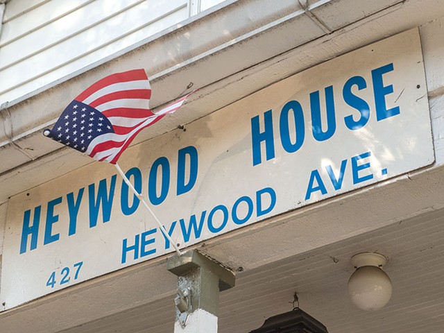 Heywood House sign