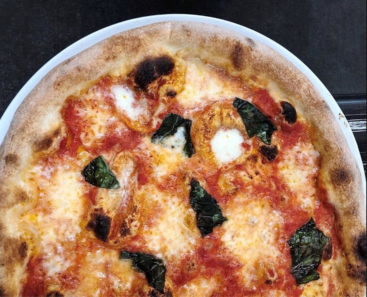  Sarino 
1030 Goss Ave.
12? Margherita
San Marzano Tomato, Basil, Fresh Mozzarella, Olive Oil.