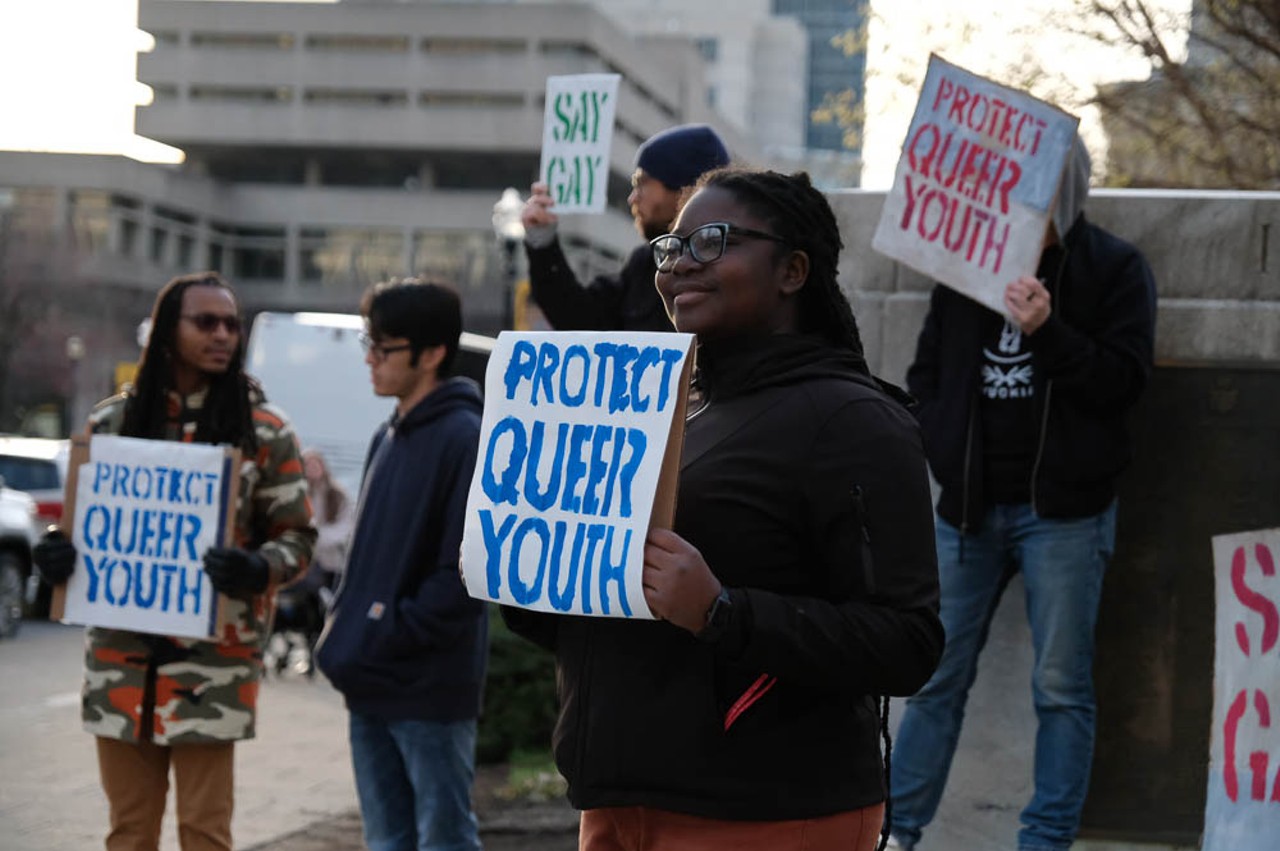 PHOTOS: Protesters Outside Metro Hall Advocate For Ukraine, LGBTQ Rights