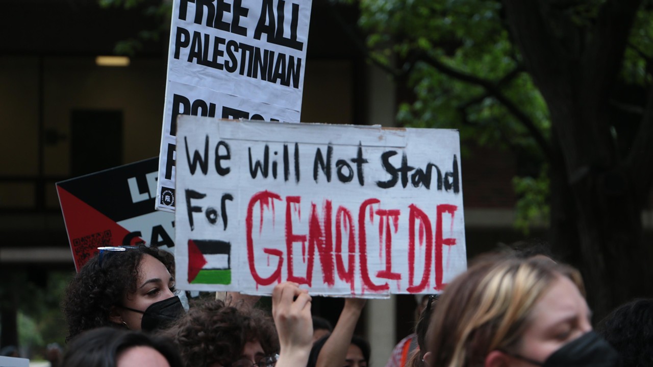 PHOTOS: Students Organized March Across UofL Campus On Nakba Day To Protest Israeli Occupation Of Palestine