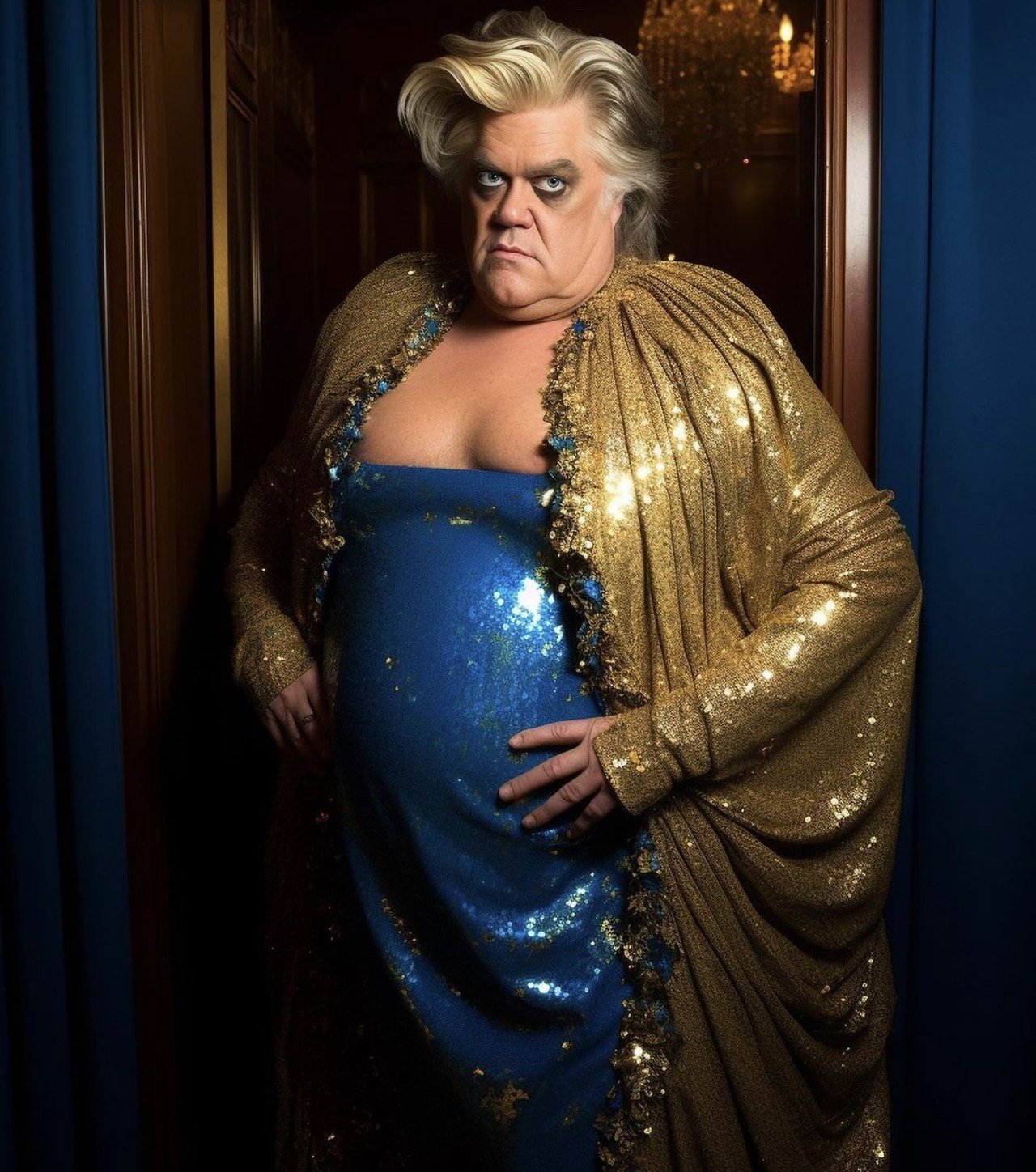  Steve Bannon  
&#147;Miss Misinformation - Serving washed-up media mogul realness, Bombshell Bannon fires off conspiracy theories faster than Florida can criminalize where you poopoo kaka. Since Trump dropped her ass, she&#146;s been roaming the streets of Washington looking for her next trick. DeSanty, text a gurl back! #rupublicans&#148; 
