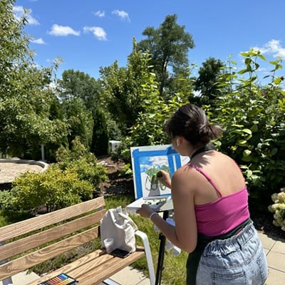 Plein Air Pastels in the Gardens