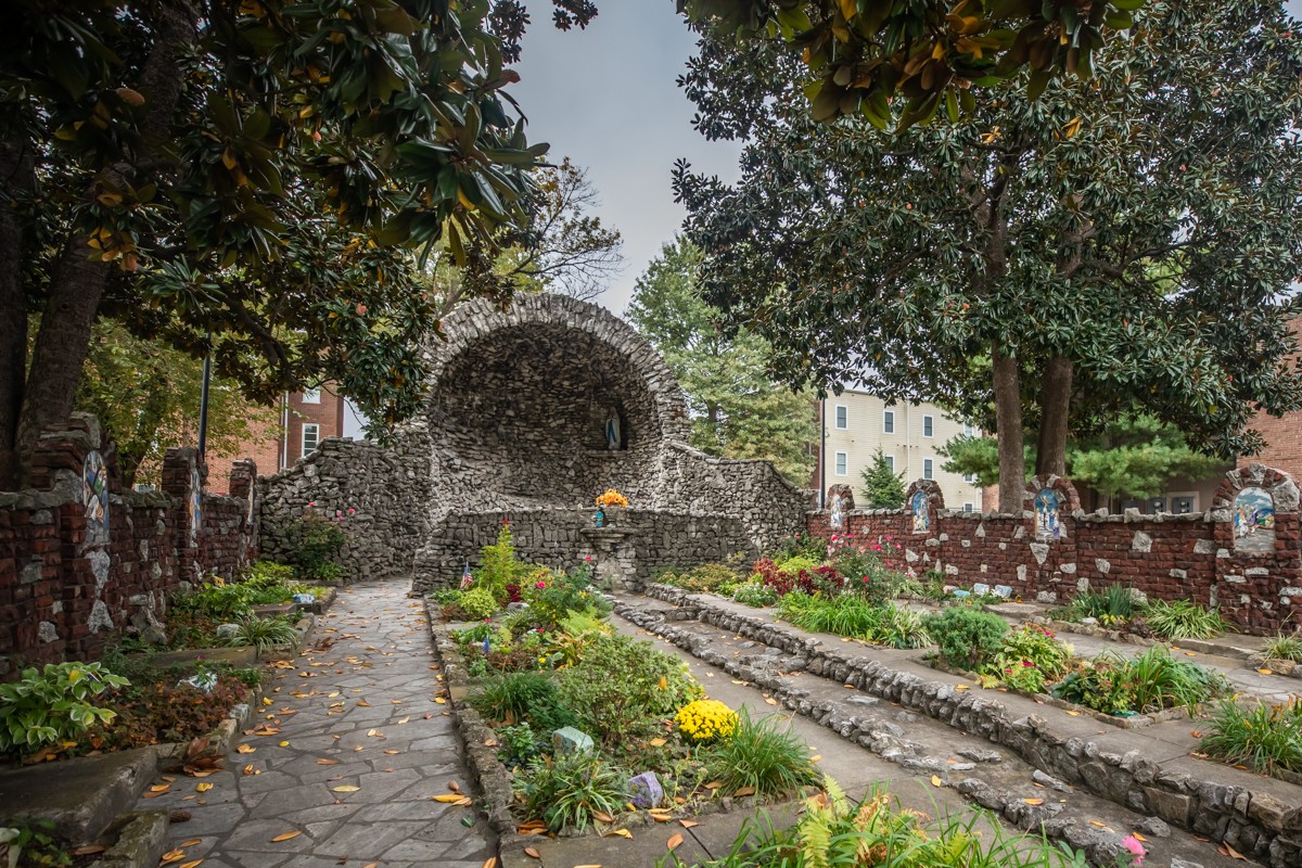 The Grotto and Garden&nbsp;of Our Lady of Lourdes.