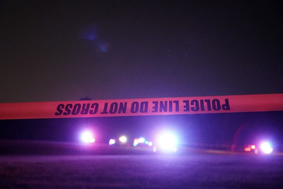 Louisville police tape off the scene at Shawnee Park on the evening of July 10, 2022.
