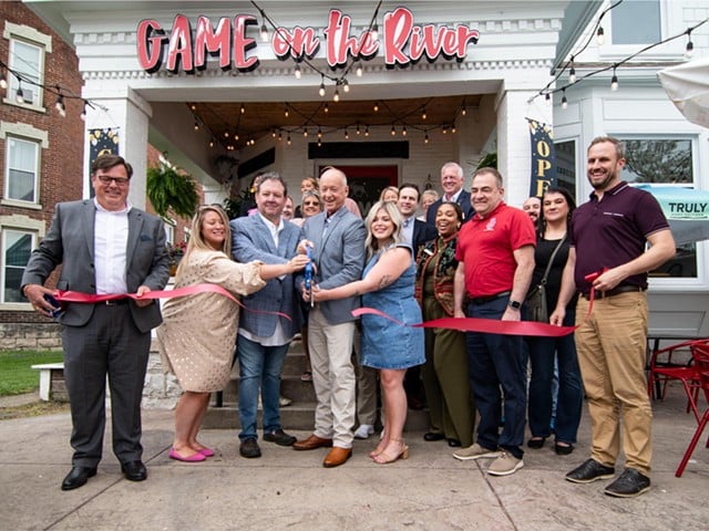 Game on the River's official ribbon cutting ceremony took place on Tuesday, April 16.
