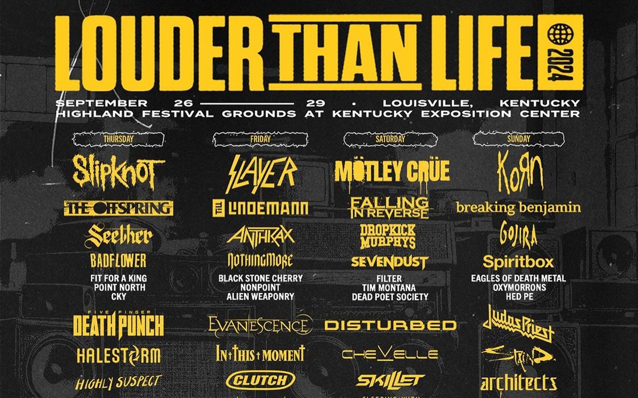 The 10th annual Louder Than Life festival will take place September 26-29.