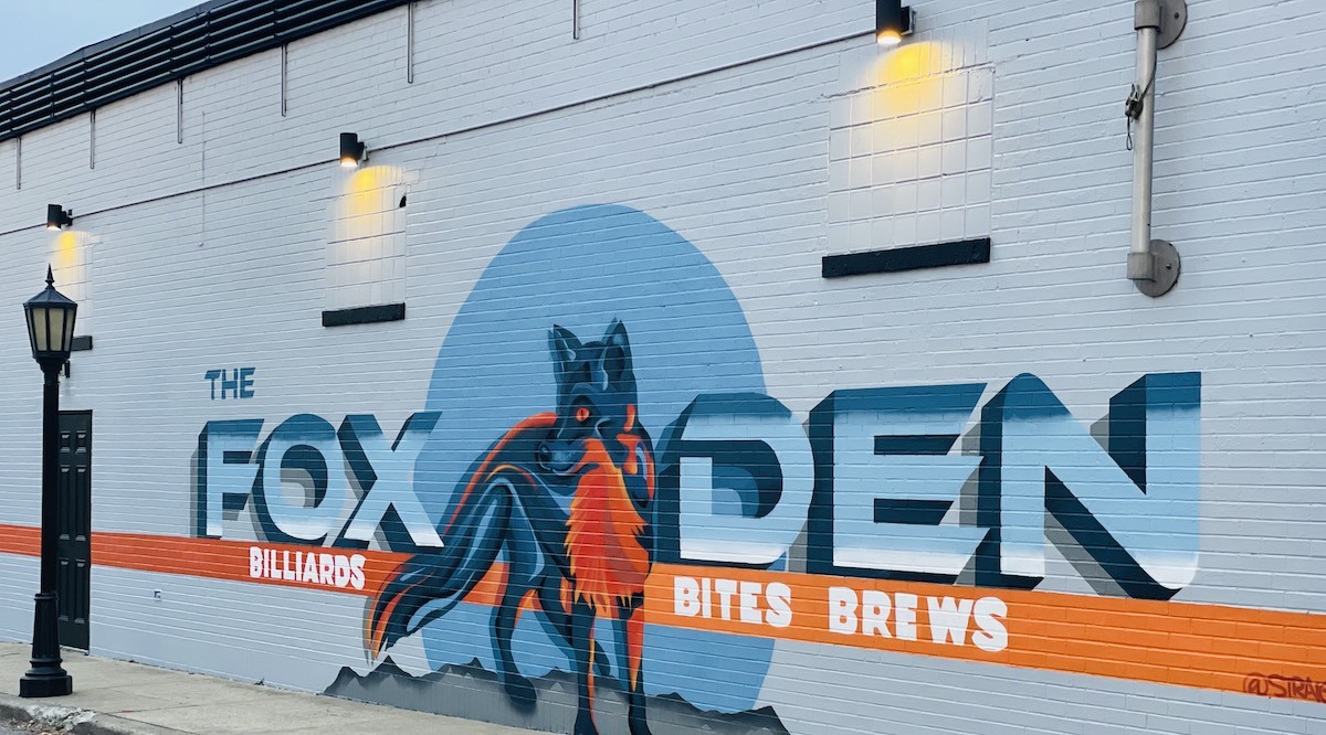 The Fox Den is Diamond Pub & Billiards but with new everything, including this paint job.