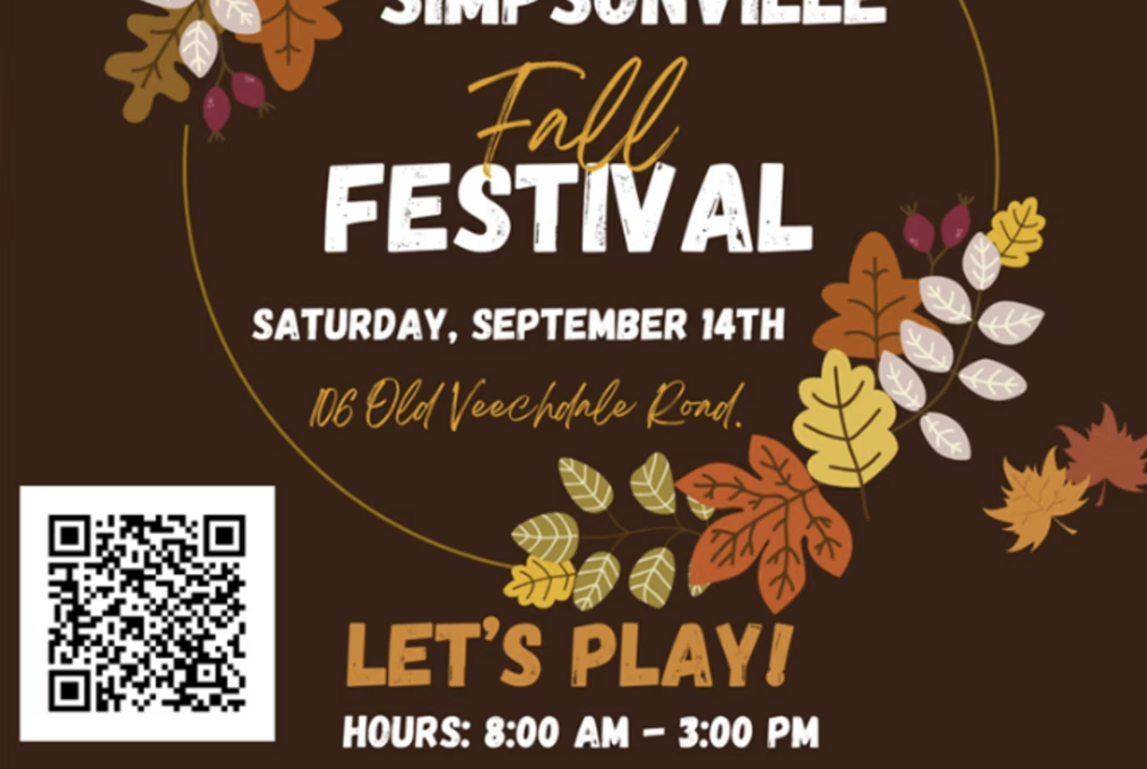 Simpsonville Fall Festival Saturday 9/14106 Old Veechdale Rd., SimpsonvilleFamily friendly harvest festival