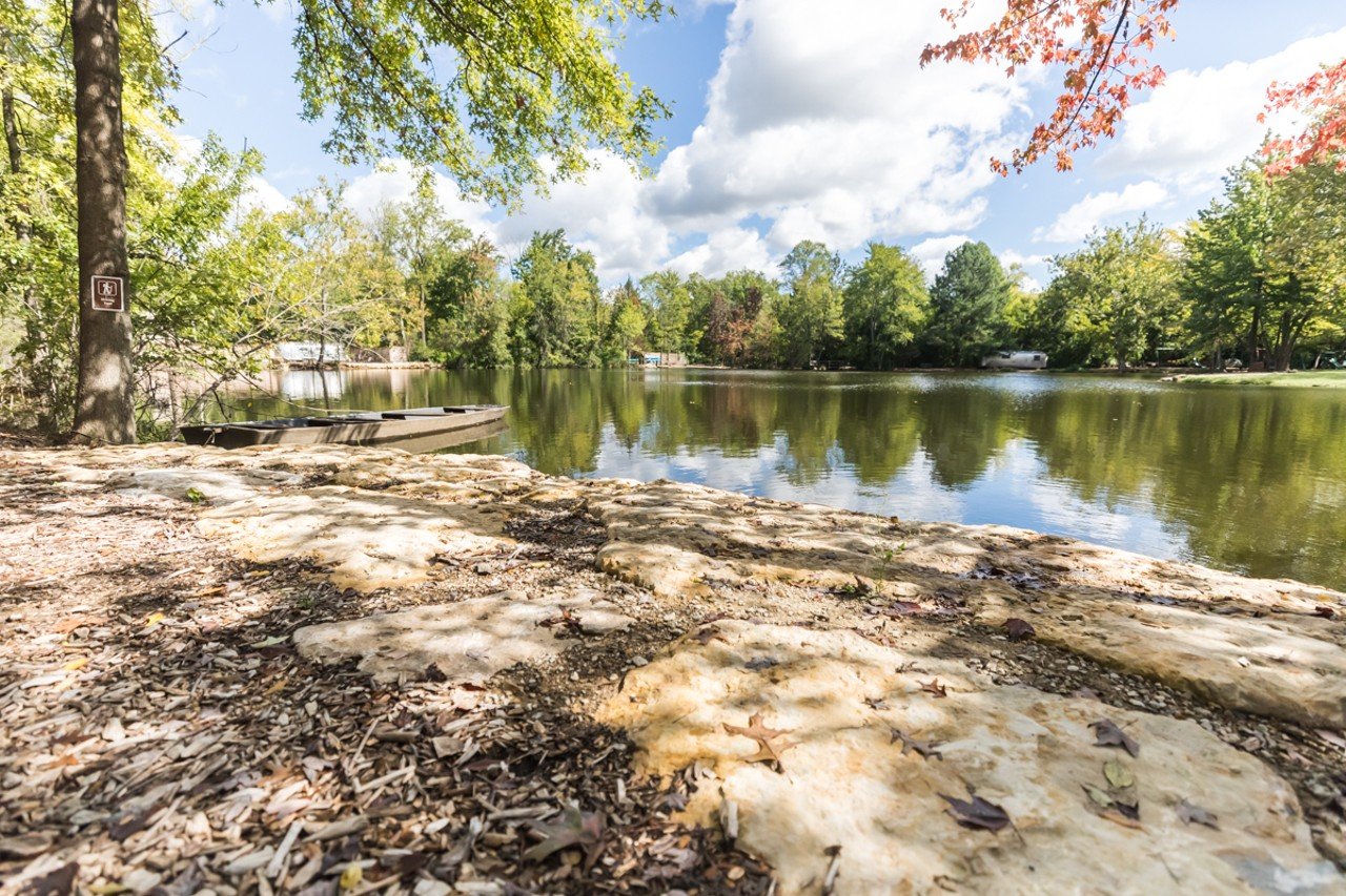 Progress Park sits on 12 acres of land with a large pond and four beaches.