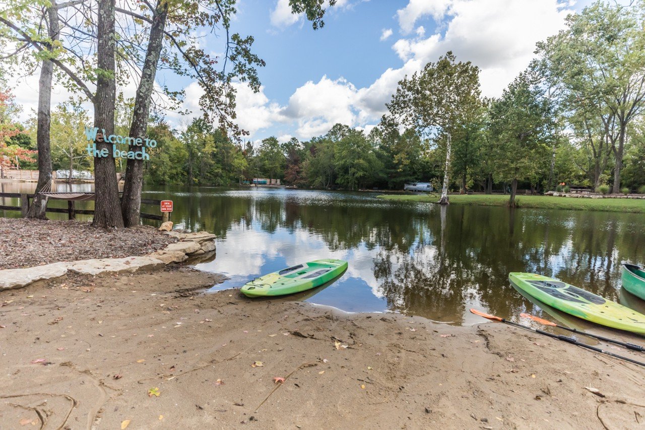 With a rental at Progress Park, glampers have access to paddle boards, canoes and kayaks.