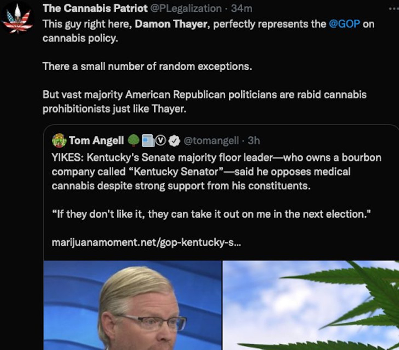This Kentucky Senate Leader Said He Won't Support Medical Marijuana, And People Are Pissed