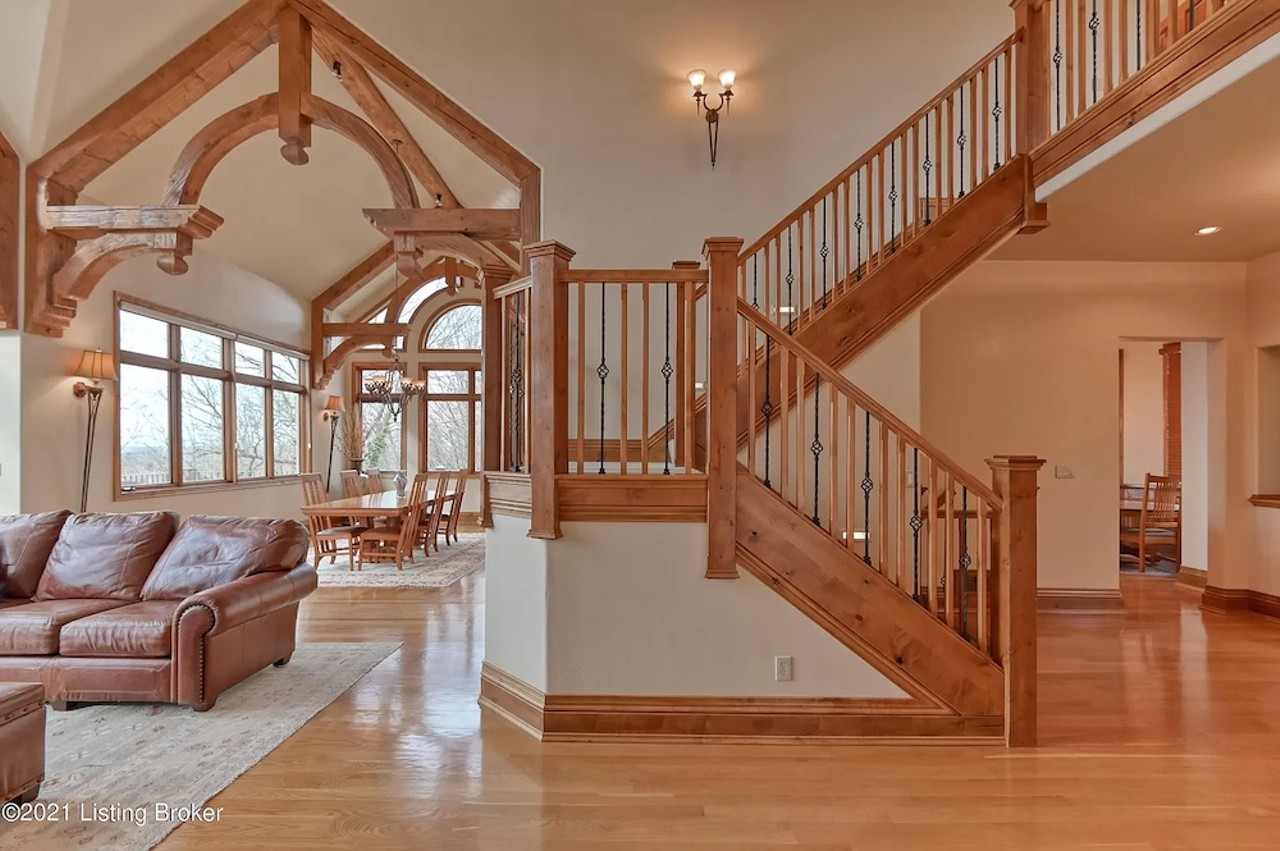 This Louisville Home For Sale Has Exposed Wood Beams For Days [PHOTOS]