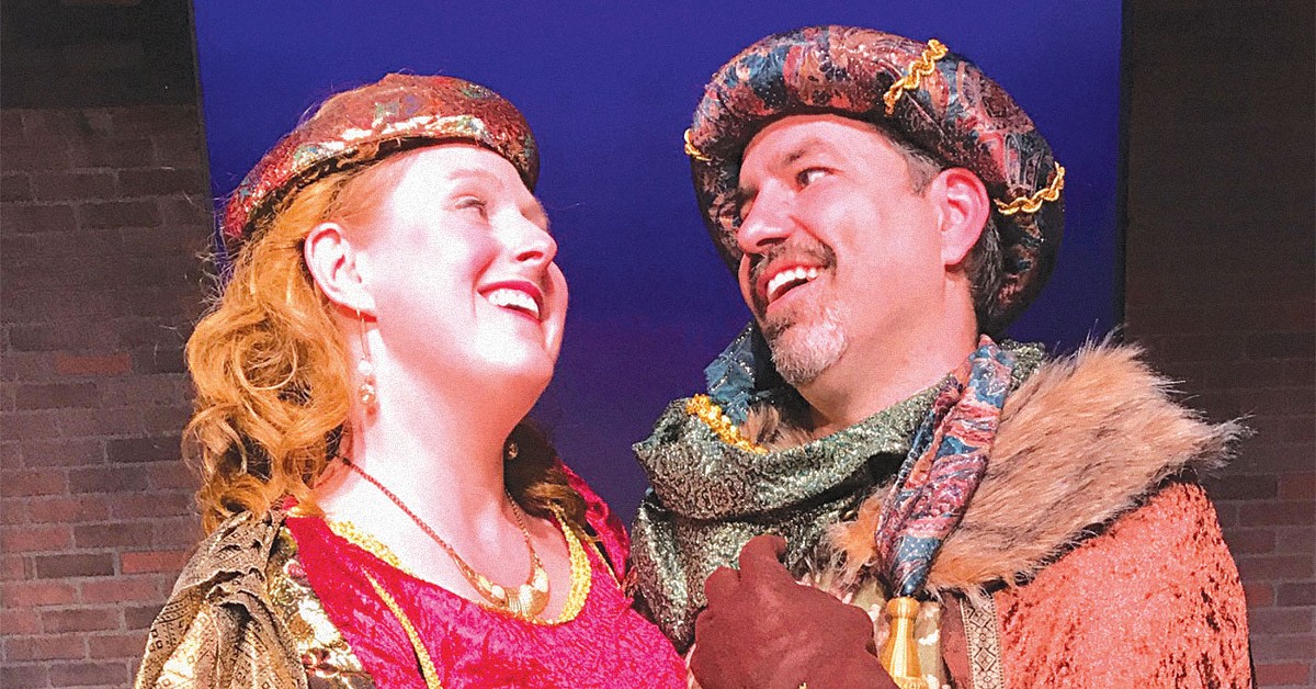 Shannon Speicher and Josh Gilliam in the CenterStage's 'Kiss Me, Kate.'