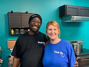 Detrick and Lindsey Prentice, owners of Uncle D's Franks.