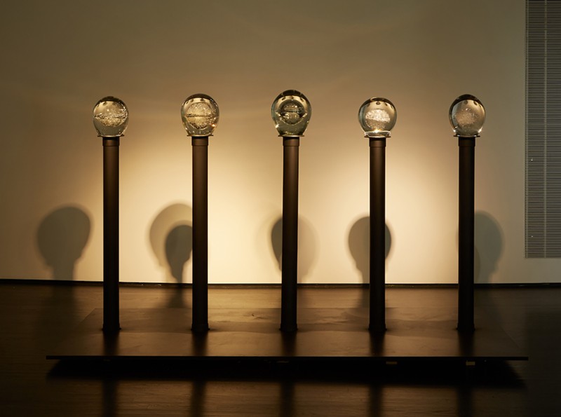Rhodes&#146; Installation,  &#147;Moments of Longitude.&#148;| Photo provided by the artist. - Ted Wathen