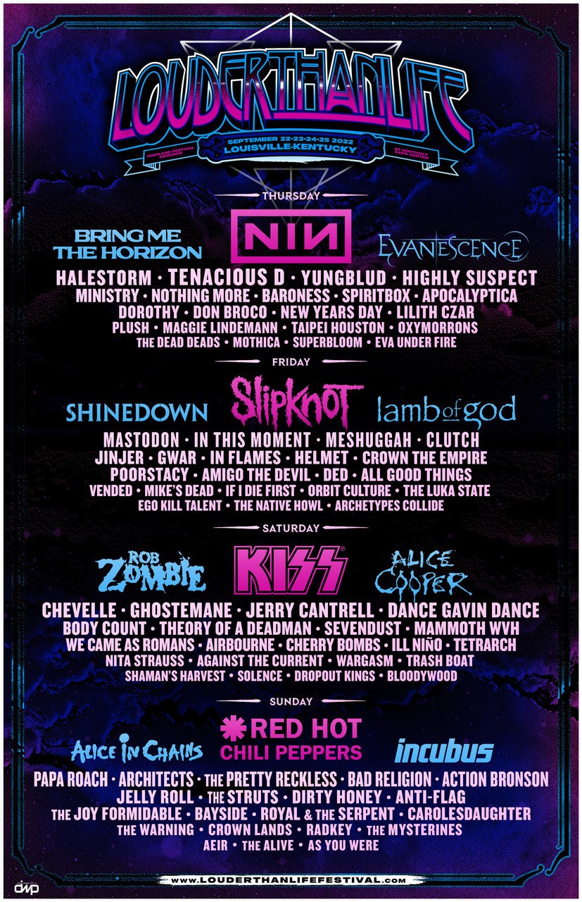 Nine Inch Nails, Red Hot Chili Peppers And More To Headline Louder Than Life 2022